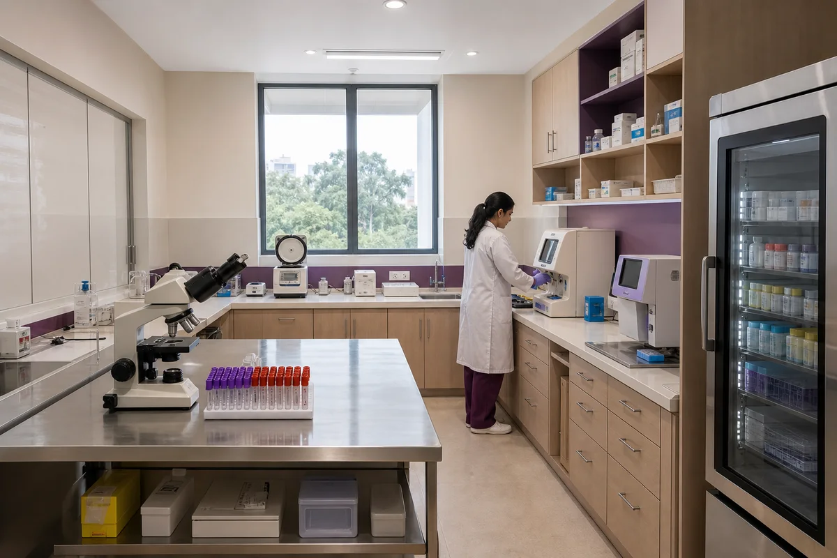 Representative in-house pathology laboratory